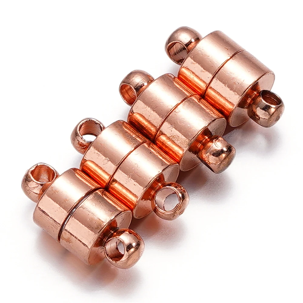 Elegant 6mm Silver/Gold Magnetic Clasp Set
