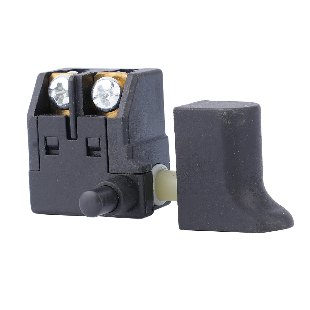 

Button Electric Drill Switch Trigger SPST Type Self Rest Speed 250V Black Control Knob Marble Machine Regulating