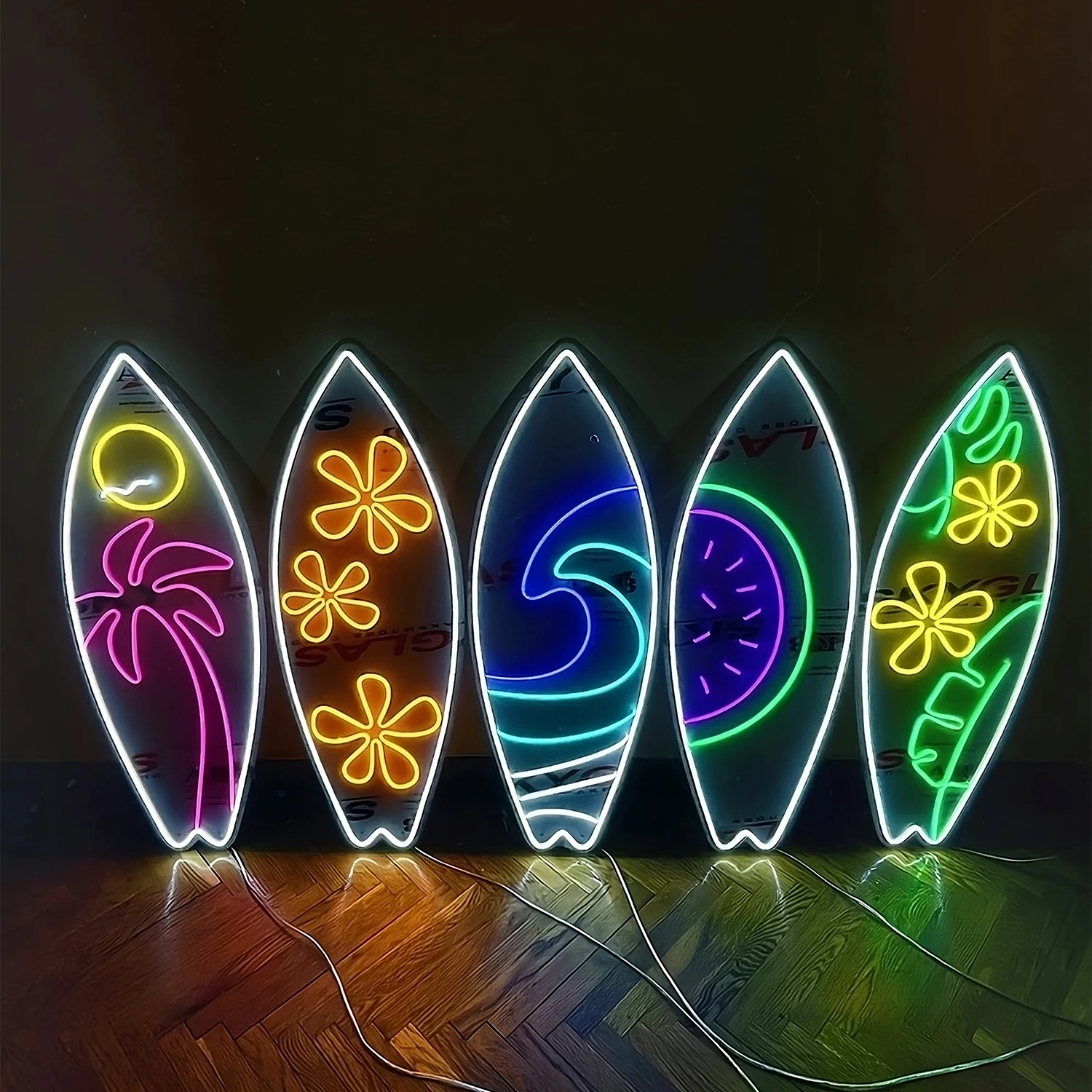 Description Picture 2 of itemSurfboard Neon Signs Unique Wall Decoration Special Gift Cool Fashion 2023 Design Beach Bar Home Decoration Room Boys Girls Room