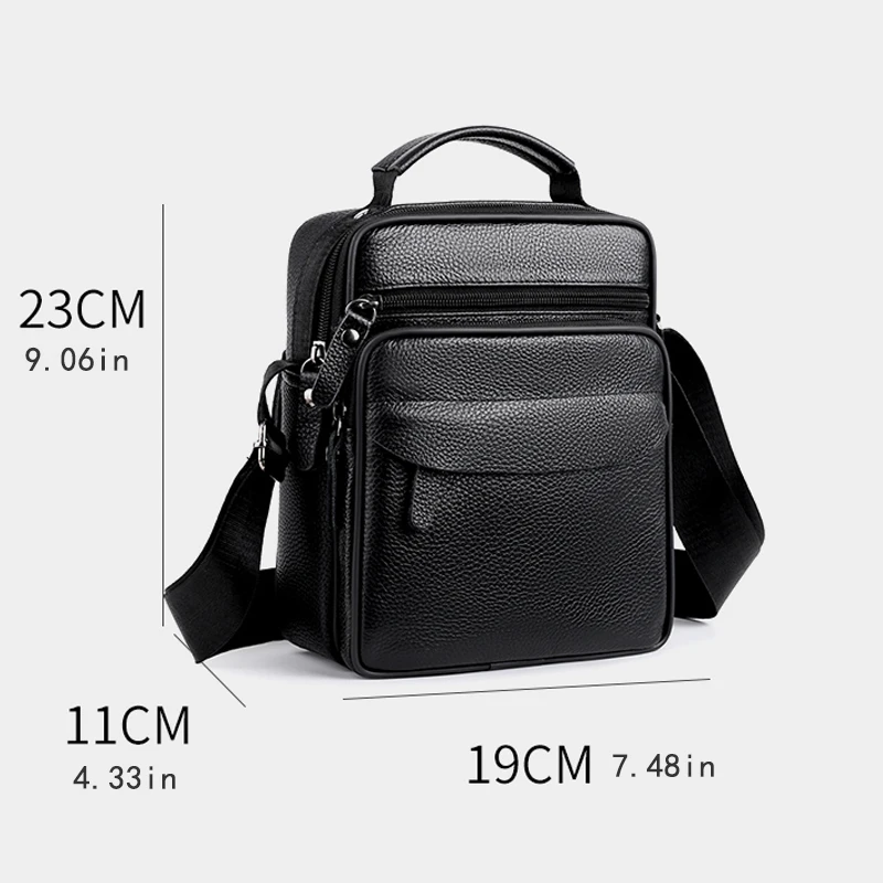Men's fashionable Messenger Bag - adjustable strap, business leisure bag, office multi-functional shoulder bag, postman bag