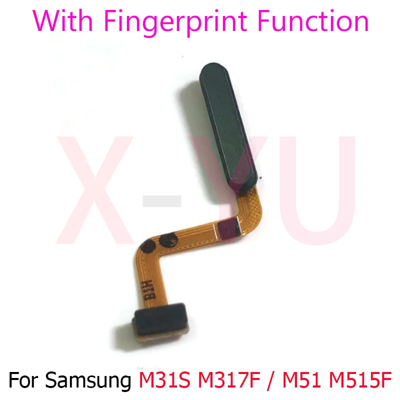 Для Samsung Galaxy M31S M317F M317 / M51 M515F M515 главная кнопка датчик отпечатков пальцев возврат питания гибкий кабель