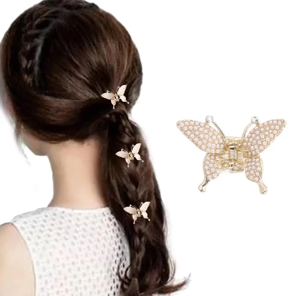 

Headwear Sweet For Girls Hairpins Hair Crabs Clip Pearl Shark Clip Women Hair Claws Korean Ponytail Holder Small Hairgrip