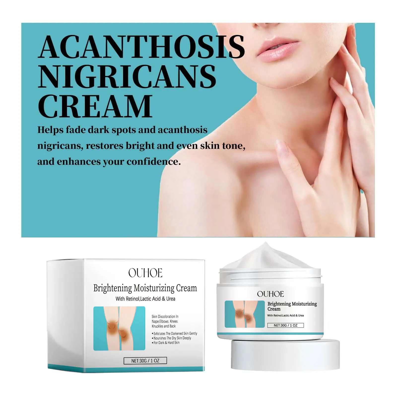 Body Whiten-ing Cream for Dark Skin Private Part Remove Melanin Pigmentation Bleach Brighten Acanthosis Nigricans Therapy Lotion 4