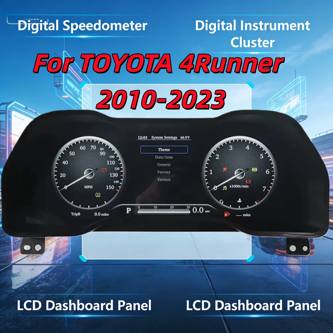 Digital Cluster Virtual Cockpit Dashboard For Toyota 4Runner 2010-2023 ...