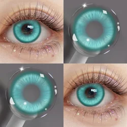 Vibrant Magic Pop GreenRed Cosplay Contact Lenses - 6 - Month Wear for Eye Makeup Transformation (Crystal Green)