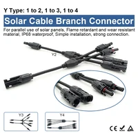Connecteur de câble de panneau solaire 30A 1000V MC3/4, connecteur mâle femelle avec fusible à Diode solaire IP67 pour panneau séparateur solaire de branche T Y 4