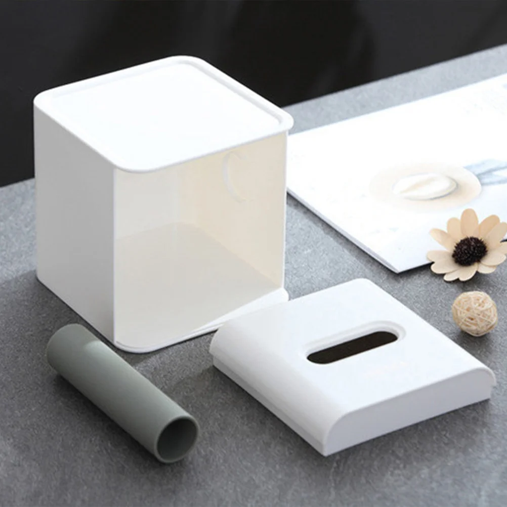 

Roll Paper Holder Square Napkin Box Tissue Container Tissue Storage Case