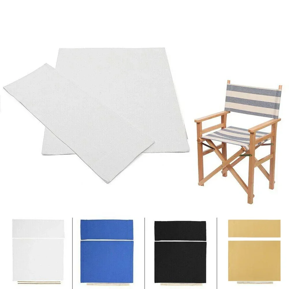 Washable Chair Seat Covers Kit Director Chair Seat Replacement Canvas Cover with Stick Accessories For Outdoor Camping Fishing 2