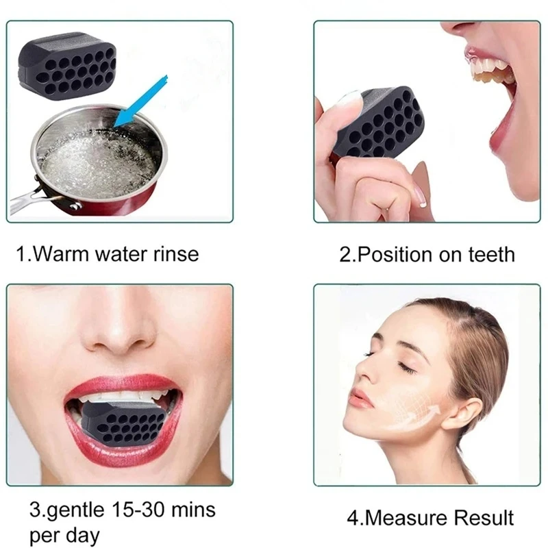 50/100pcs Jaw Fitness Ball Food-grade safe silicone Neck muscle Fitness ball Perfect jaw curve tool
