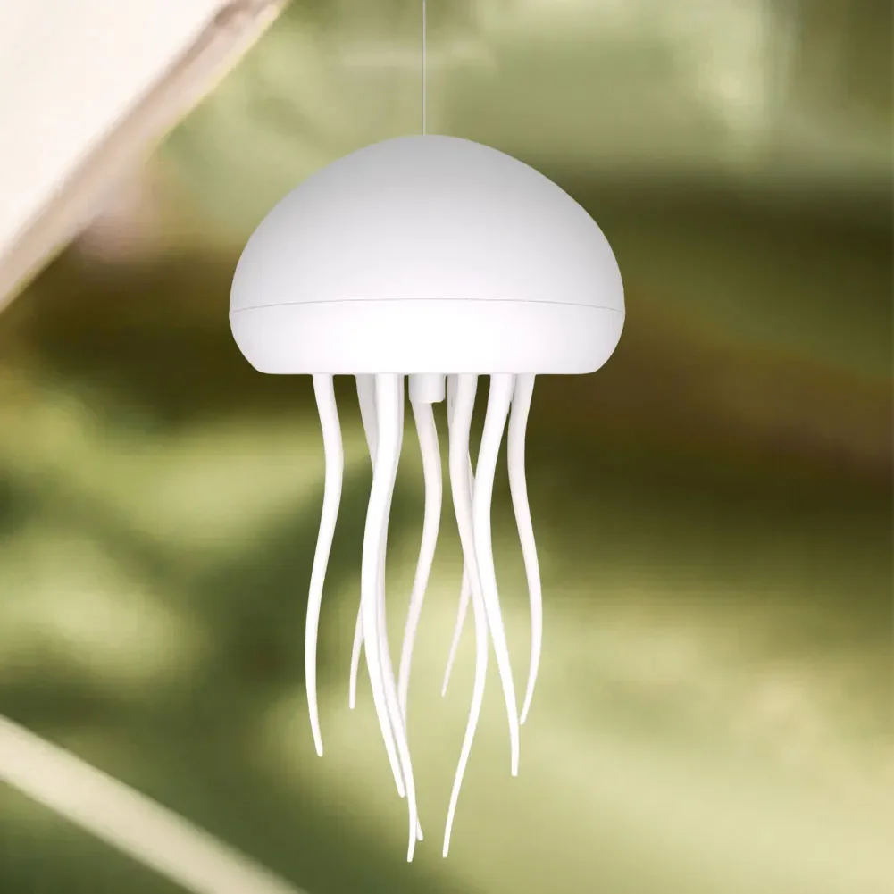 Cartoon Dancing Jellyfish Night Light RGB Gradient Cute Jellyfish Bedside Lamp Voice Control Type-C Charging LED Night Lamp 6