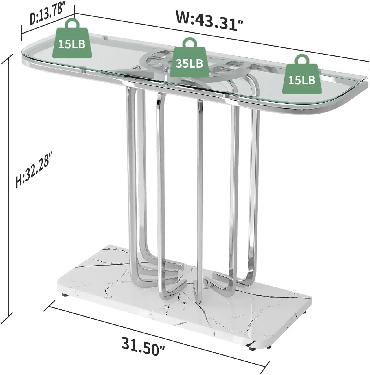 Silver Console Tables For Entryway, living room 2