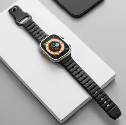 Premium Silicone Sports Bracelet for 41mm (Black)