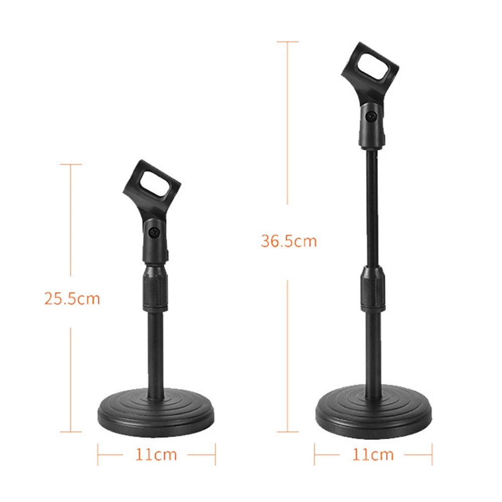 Flexible Desktop Tripod Folding Mic Stand With Adjustable Angle Disc Microphone Mount Holder Stand Bracket Microphone Clip Clamp microphone stand