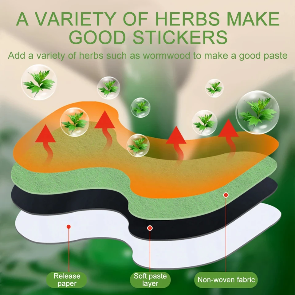 60/6 PCS Wormwood Knee Patch Sports Yoga Long-lasting Warm Knee Patch Acupuncture Patch Sports Rehabilitation Tools