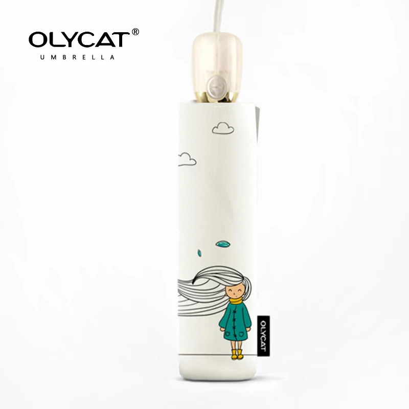 OLYCAT Automatic Folding Umbrella Rain Women Strong 8K Waterproof Anti UV Sun Umbrellas folding umbrella automatic umbrella sun umbrella