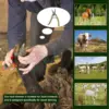 Goat hoof trimmer with mini horseshoe file (8 inches, approximately 20.3 centimeters) - nail clippers for goats, sheep, alpacas, 3