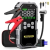7000A Car Jump Starter with Air Compressor Battery Booster 12V Power Bank with LED Flashlight, Smart Cable with Voltage Display 1