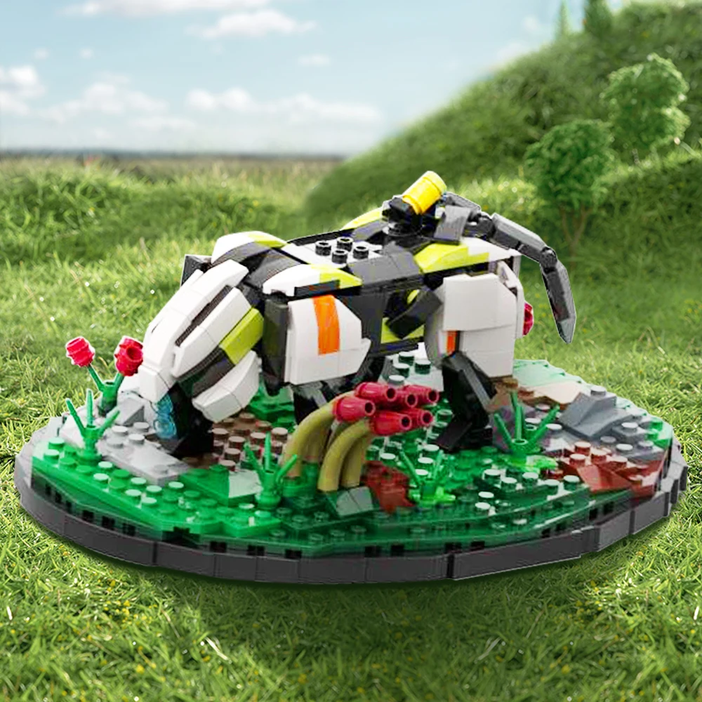 

MoC Horizon Strider Game Series Building Block Dinosaur Monster Model Robot Action Figures Machine Bricks Toy Children Gift
