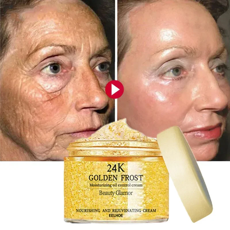

EELHOE Firming Skin Tightening Cream 24K Anti-AGING Gold Repair Face Cream Anti-Wrinkle Whitening Brighten Moisturizing Cream