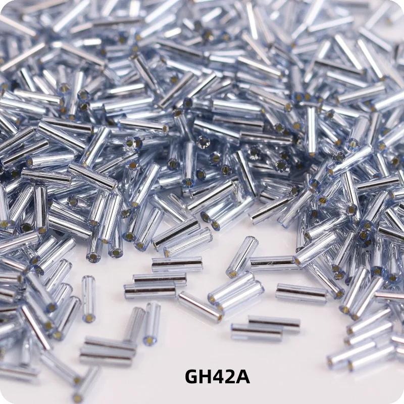 Colorful Glass Straight Tube Beads