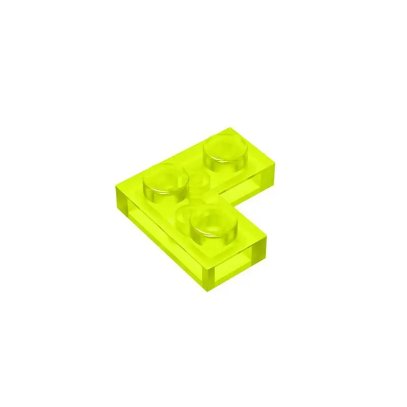 Фото MOC 10 шт. 2420 пластина 2x2, набор строительных блоков, высокотехнологичная доска, угловые блоки, частицы, идея «сделай сам», игрушки, подарки для детей на день рождения №2