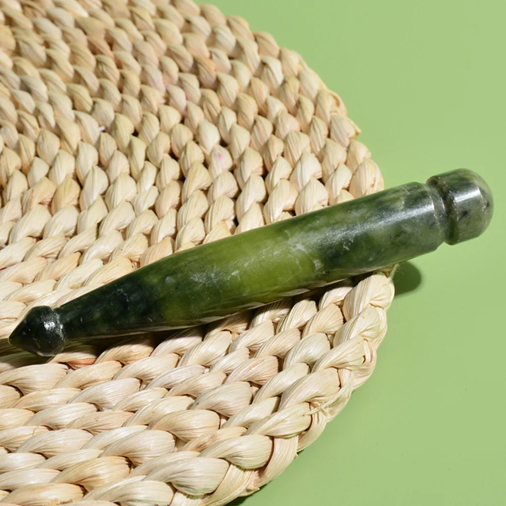 

Jade Massage Stick Jade Trigger Point Massager Jade Acupressure Pen Gua Sha Tool Facial Massage Pen