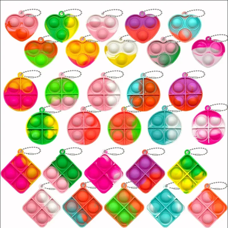 20Pcs Mini Pop Keychain Toddler Sensory Fidget Toys Bulk for Classroom Prizes Kids Birthday Party Favors Goodie Bag Stuffers 20Pcs Mini Pop Keychain Toddler Sensory Fidget Toys Bulk for Classroom Prizes Kids Birthday Party Favors Goodie Bag Stuffers