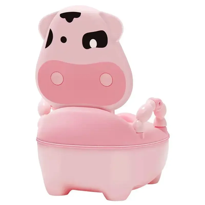 Cute Cow Portable Potty Baby Toilet Potty Training Seat Child Pot Girls Boy Potty Kids Chair Toilet Seat Pot Travel Toilet 4