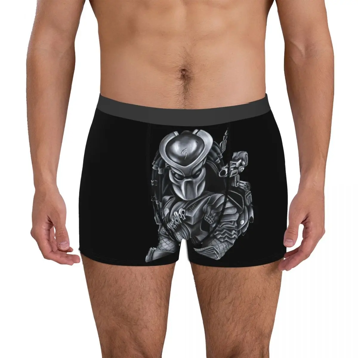 

Sexy Men's Boxer Briefs Predator Movie Alien 6 Panties Four Seasons Wearable Top Quality Funny