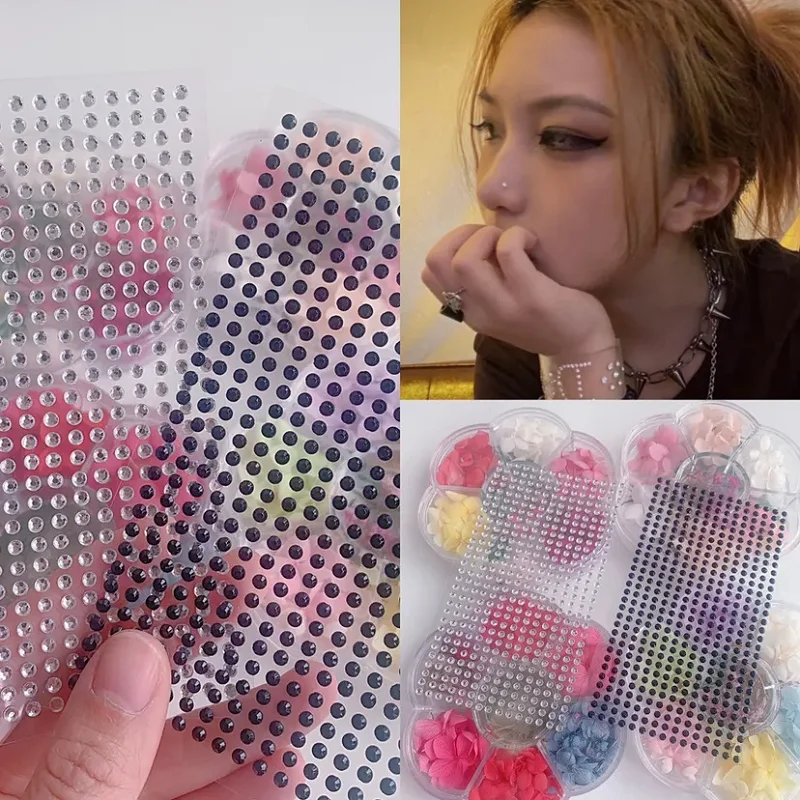 3D Rhinestone Face Sticker Bright Face Jewelry Diamonds Festivals Accessories on Stones for Makeup Crystals