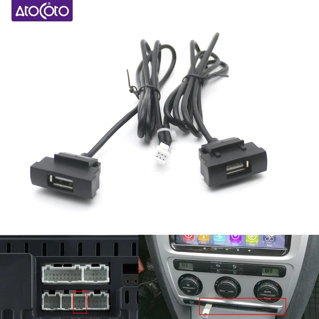 Car 4 6 Pin Plug Dual USB Modify Interface Cable Adapter for Skoda Octavia  Radio RCD510 RNS315 Android Multimedia Navigation - AliExpress