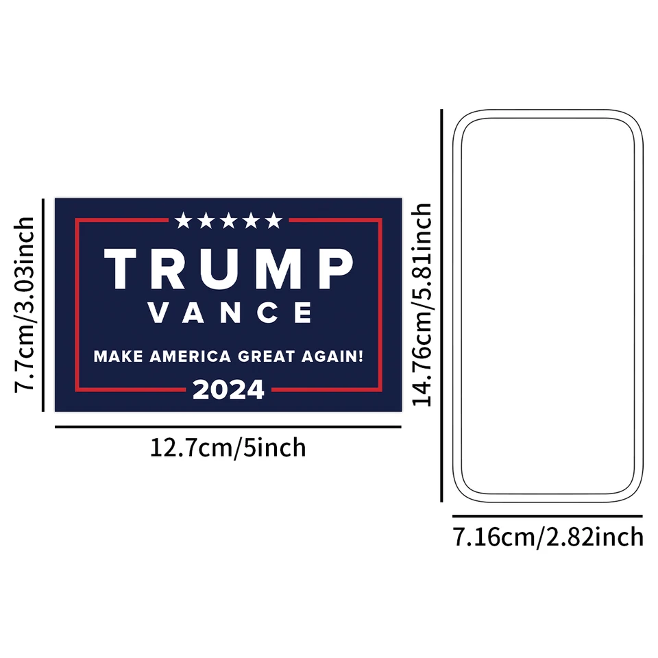 Trump Hat Sticker – Keep America Great 2020 MAGA Decal For Car, Window, Bumper 6 thumbnail image