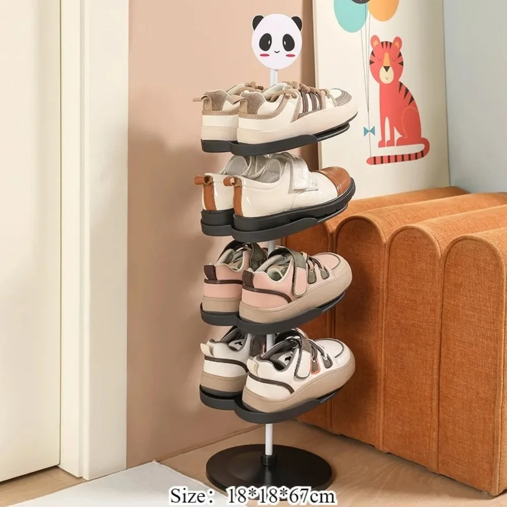 Cartoon Plastic Shoe Rack Multi-layer Dormitories Shoe Stand Easy To Install Large Capacity Housewear Furnishings Storage Rack