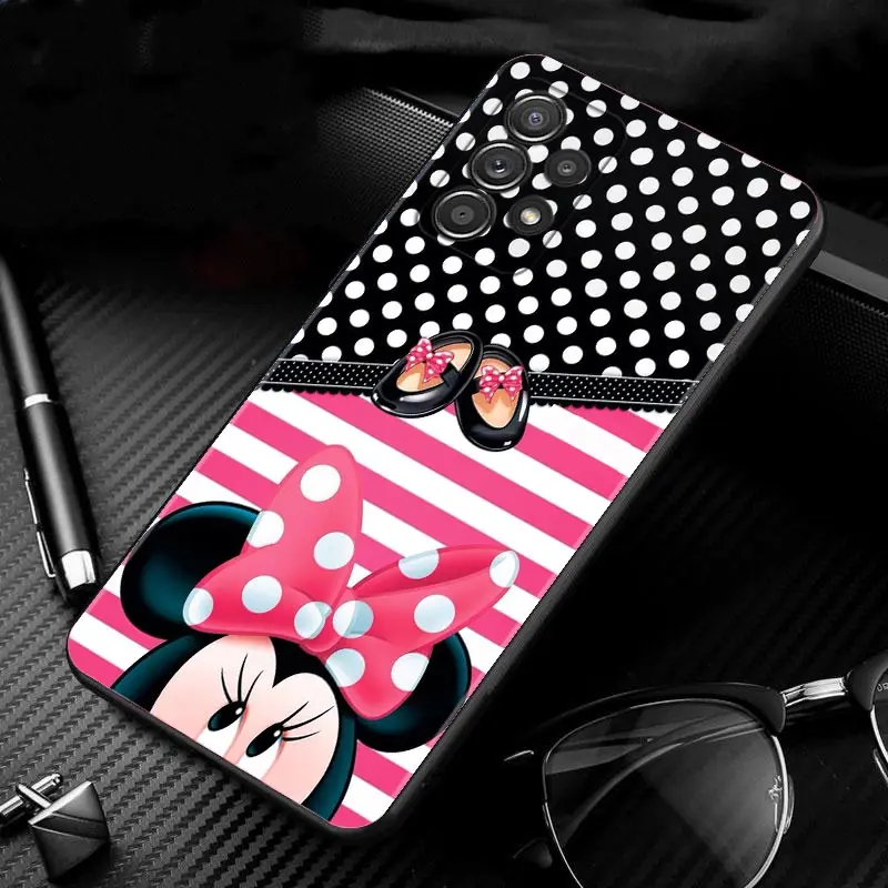 Phone Case For Samsung Galaxy A51 A12 A71 A41 A31 A21s A13 A03 A02s A02 A22 A32 4G/5G A52 A52s A72 Coque Cartoon Minnie Mouse