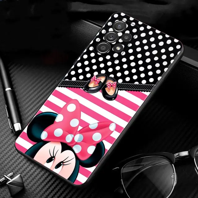Phone Case For Samsung Galaxy A51 A12 A71 A41 A31 A21s A13 A03 A02s A02 A22 A32 4G/5G A52 A52s A72 Coque Cartoon Minnie Mouse B09