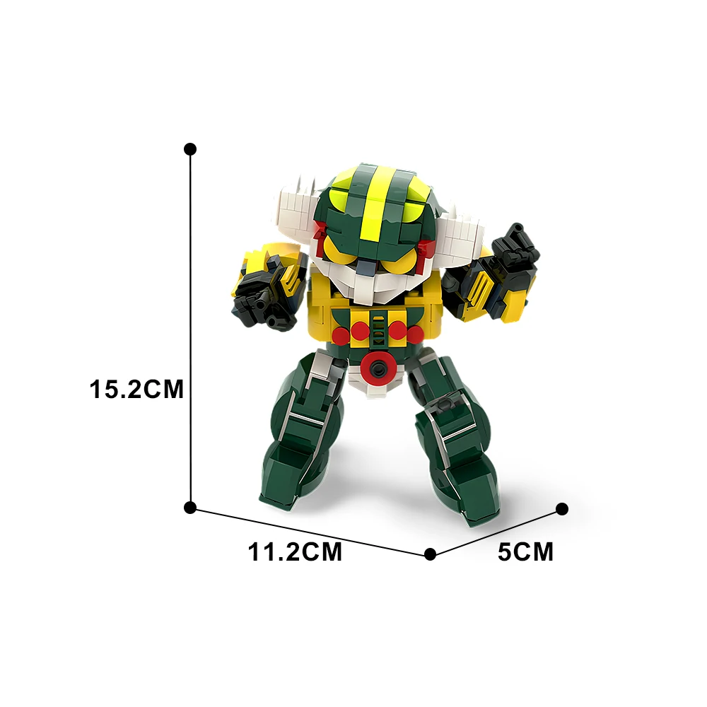 MOC-180753 스틸 지그 로봇 빌딩 블록 모델, 메카 전사 애니메이션 피규어 블록, 창의적인 교육 장난감 선물, 2 in 1, 478PCs