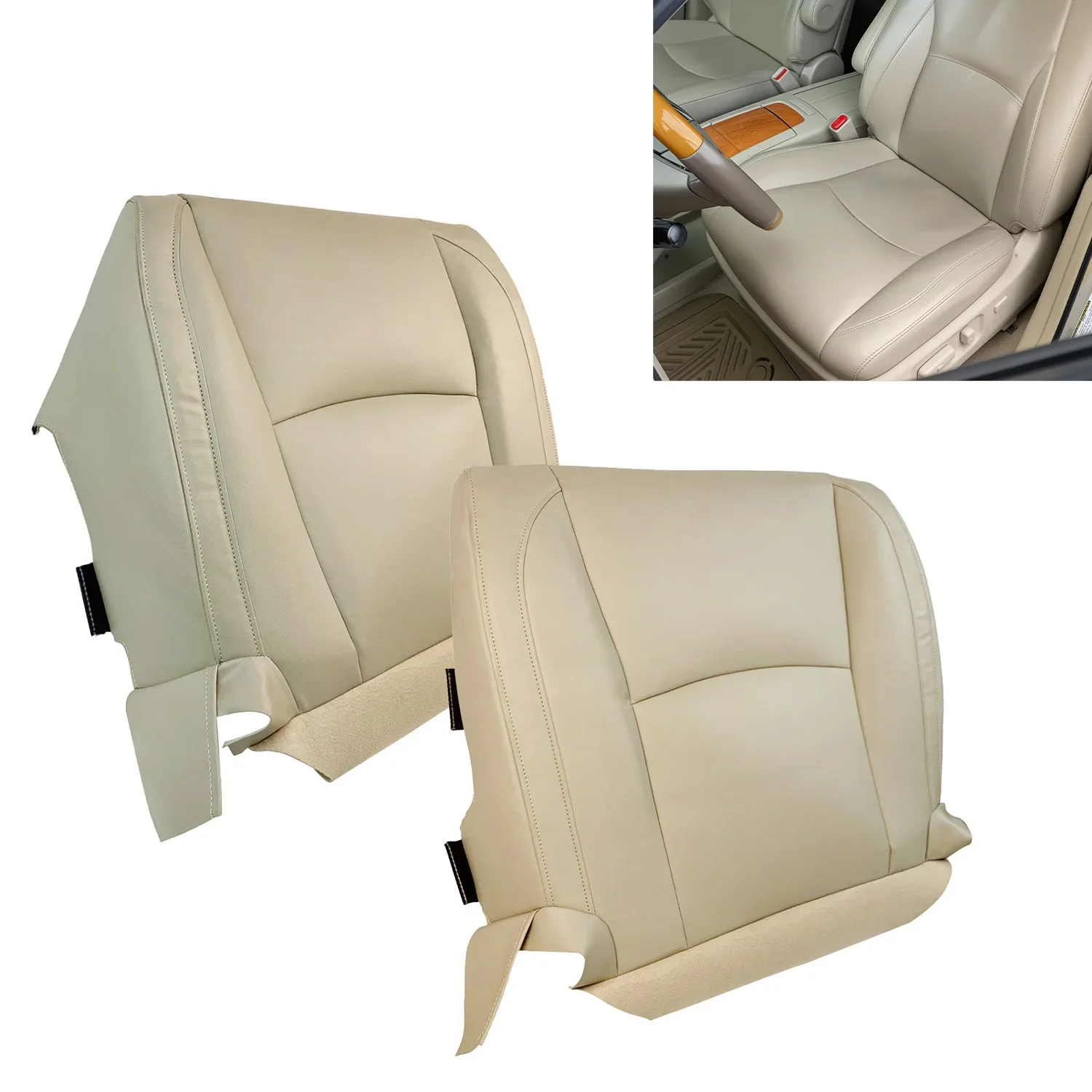 Brown Microfiber Leather Seat Covers for Lexus RX