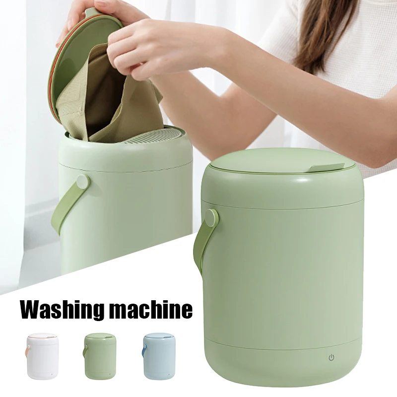 

Portable Ultrasonic Turbo Washing Machine Wash Dry Underwear Sock Care Cleaner 2.8L Capacity Dormitory Washer For Home Travel