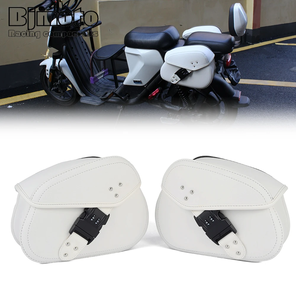

BJMOTO Moto Motorcycle Motorcross Saddlebag Luggage Tool Side bag For Davidson Sportster XL883 XL1200 Motorbike