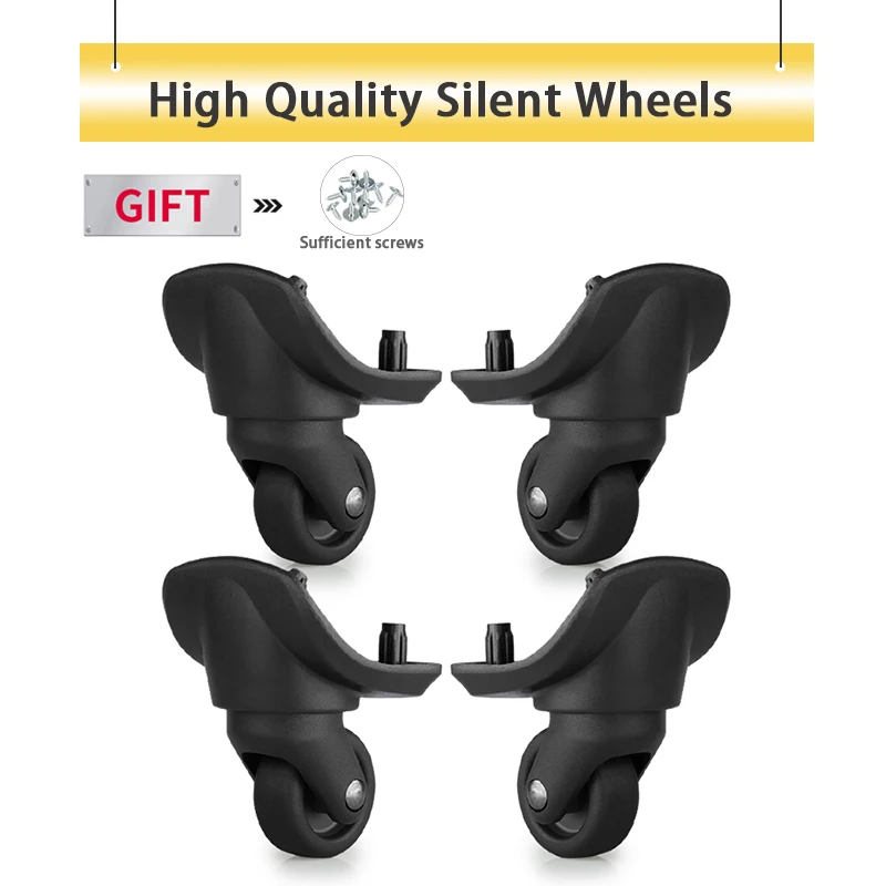 

Cloth Suitcase Boarding Case Silent Pulley Suitcase Wheel Replacement Trolley Case Roller Accessories Wear-resistant Wheel