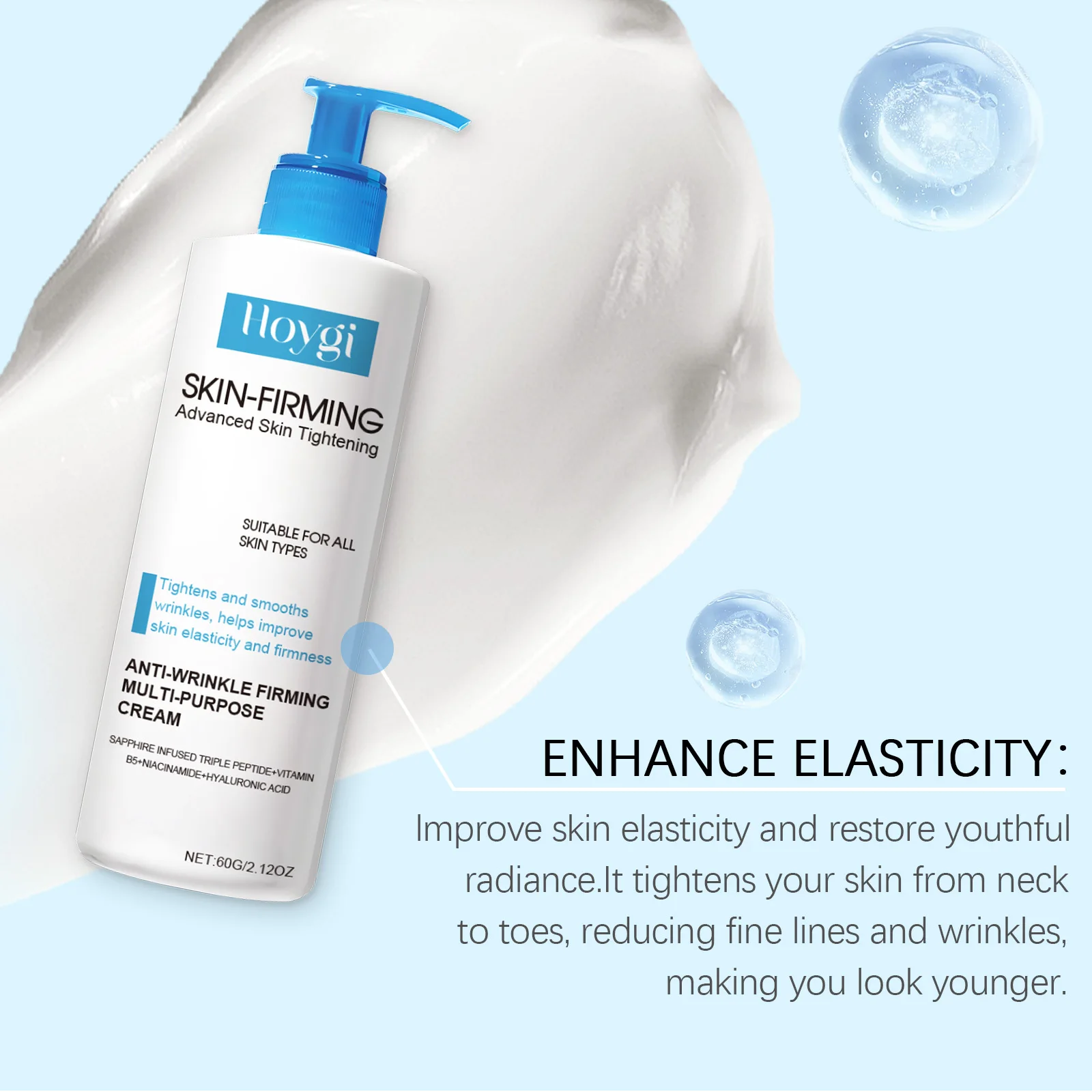 Body Firming Cream Tightening Increase Elasticity Improve Sagging Skin Lotion Nourishing Moisturizing Brighten Lifting Skin Care 5