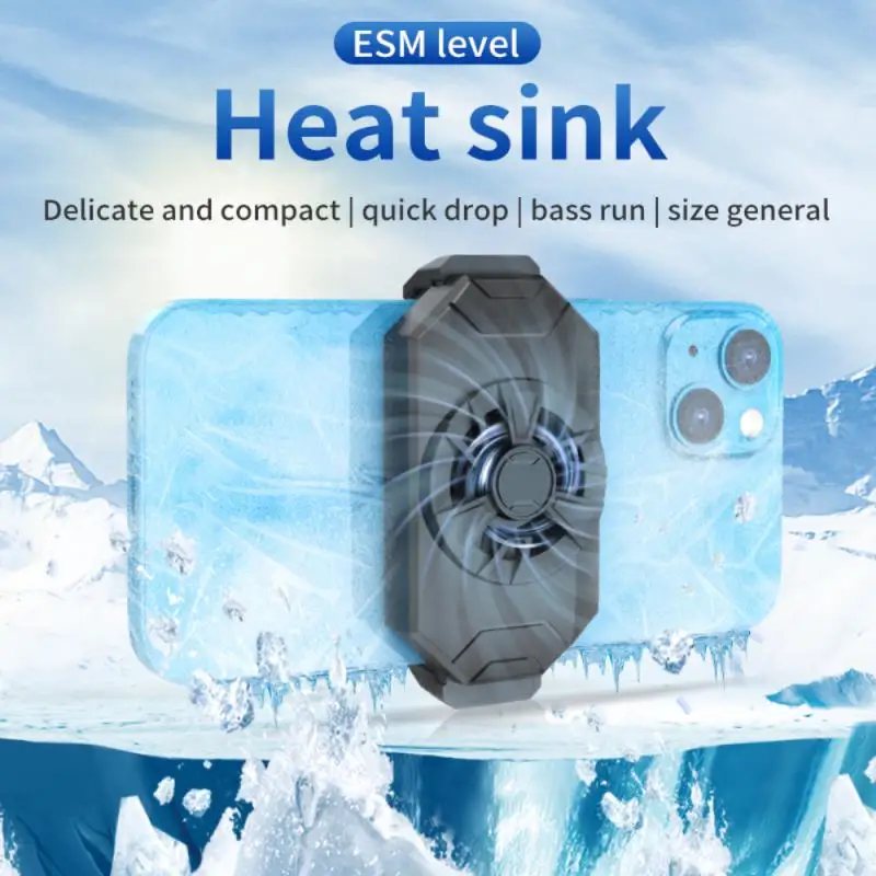 Gaming Cooling Fan Mini Mobile Phone Game Radiator Air-cooled