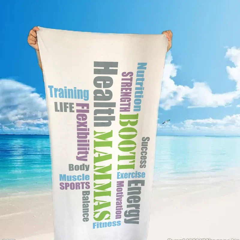 DIY Image Print Bath Towels Personalized Beach Towels Micro Fiber Washcloth Washrag Corporate Gift With