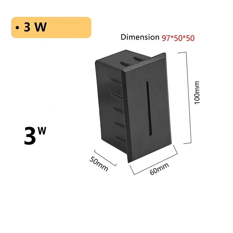 Description Picture 4 of item3W Led Stair Light Recessed Steps Ladder Staircase Bedroom Night Light IP 65 Waterproof 220V12V Outdoor Garden Sidewalk Lighting