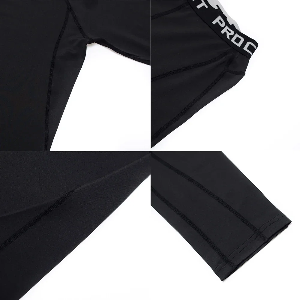 New anime Man MMA Rashguard Compression Top Training Set Quick Dry Fitness Tights Track suit Men sportswear Jogging Clothing 3
