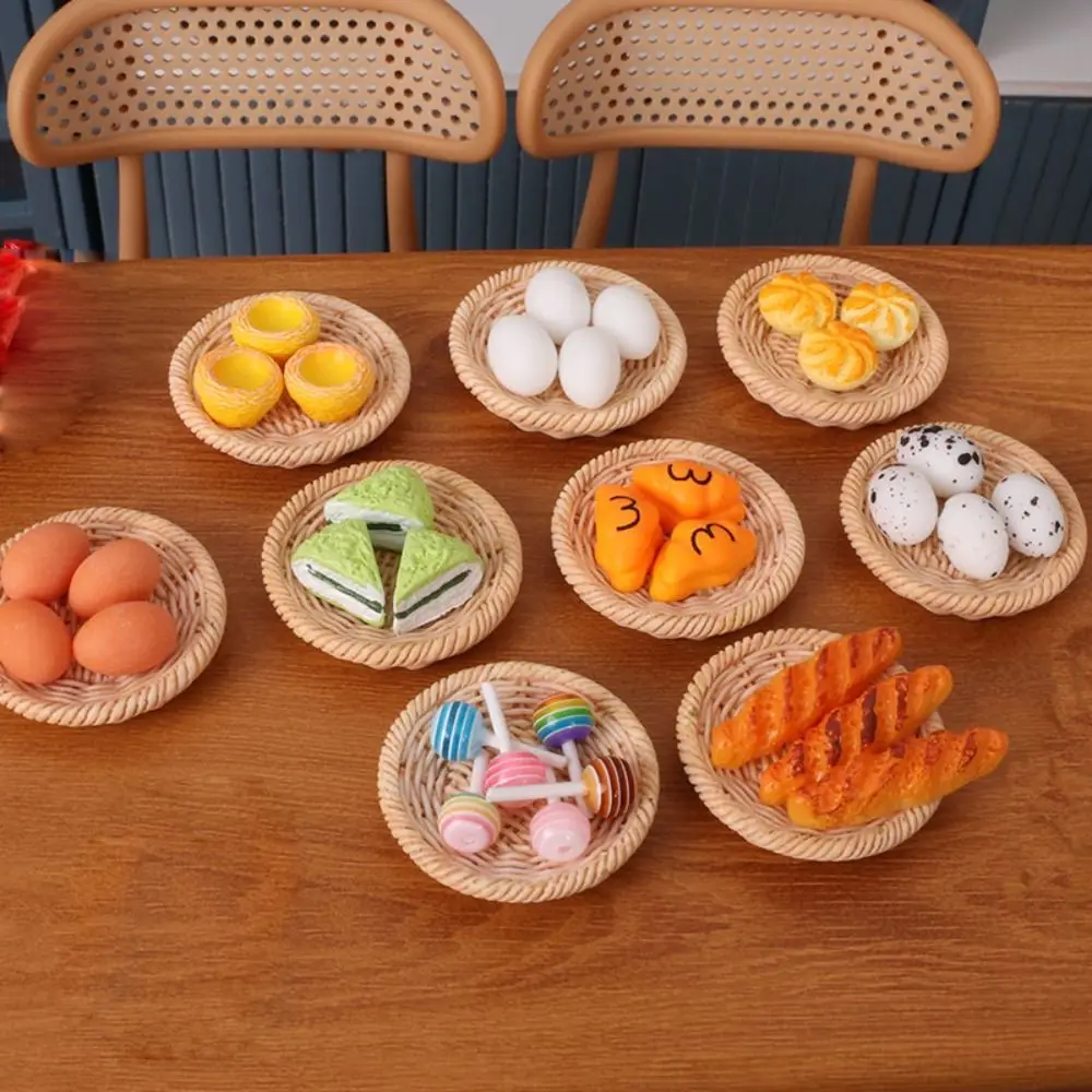 Resin Mini Food Models for 1:6 1:12 Dollhouse Kitchen Decor