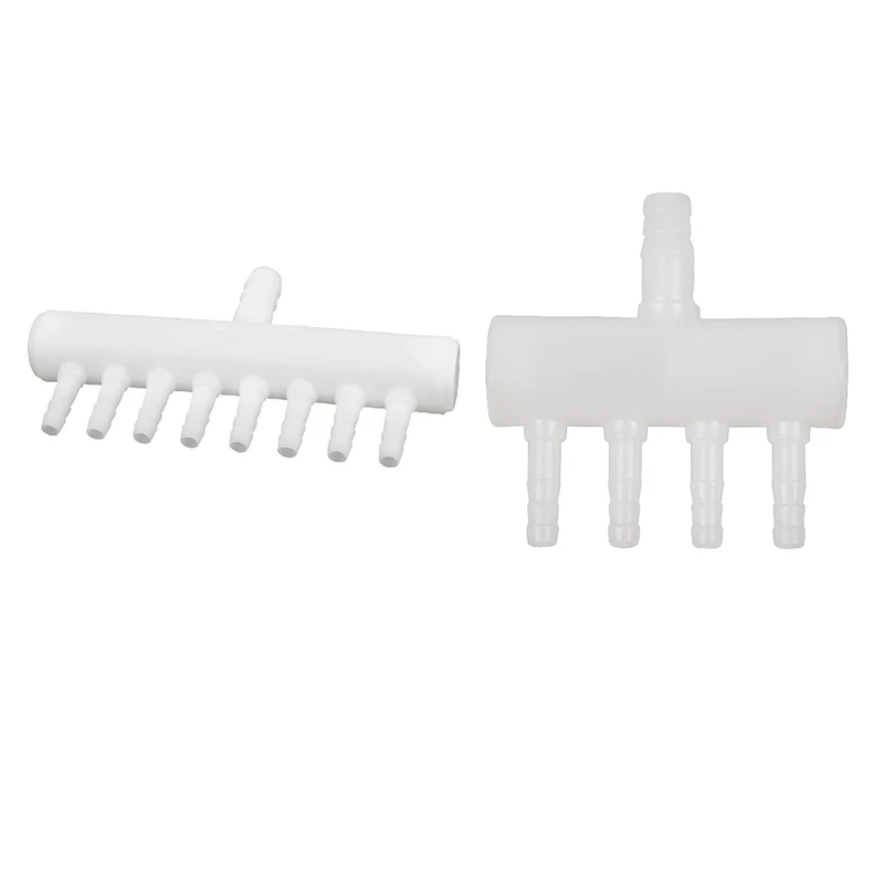 

Пластиковый фитинг для кислородной трубки аквариума, 2 шт., сплиттер, кран для коллектора, 8-ходовой и 4-ходовой