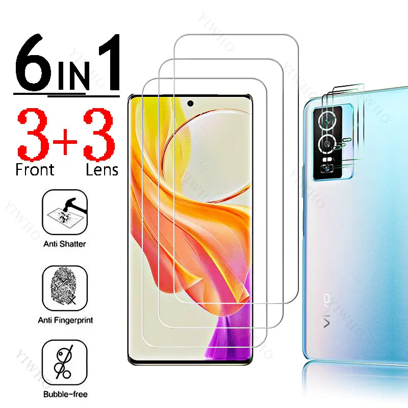 

Защитное стекло для Vivo Y76, 6 в 1, с полным покрытием
