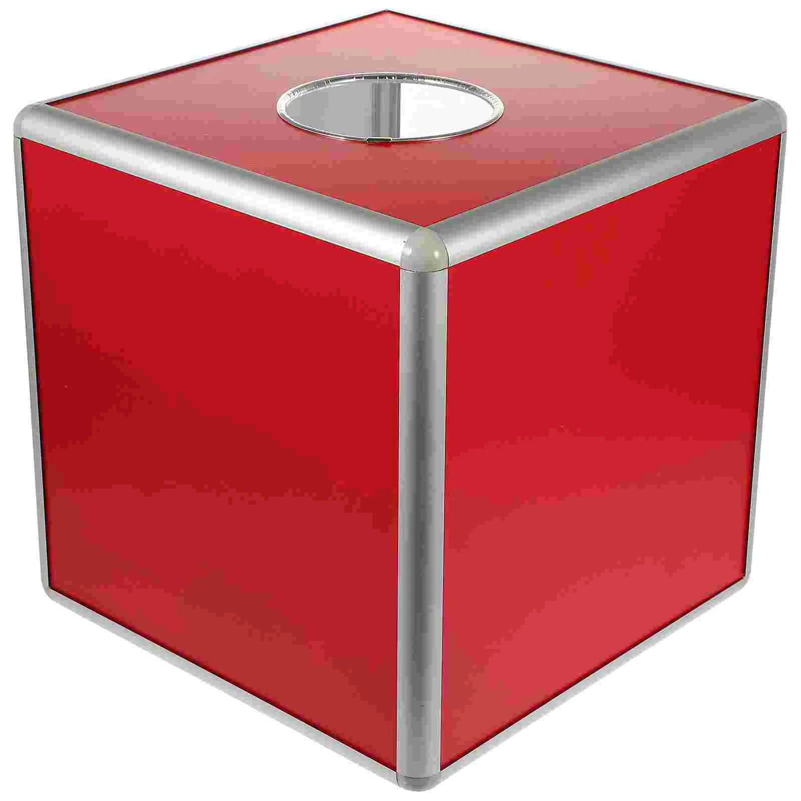 Lottery Box Donation Boxes for Fundraising Raffle Accessory Aluminum Alloy Case