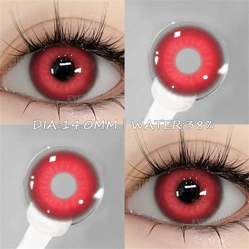 Vibrant Purple Fashion Contacts - High-Quality Soft Beauty Lenses (Yearly)